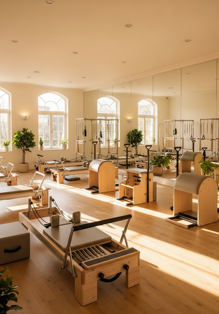 Студия пилатеса — оборудование и атмосфера